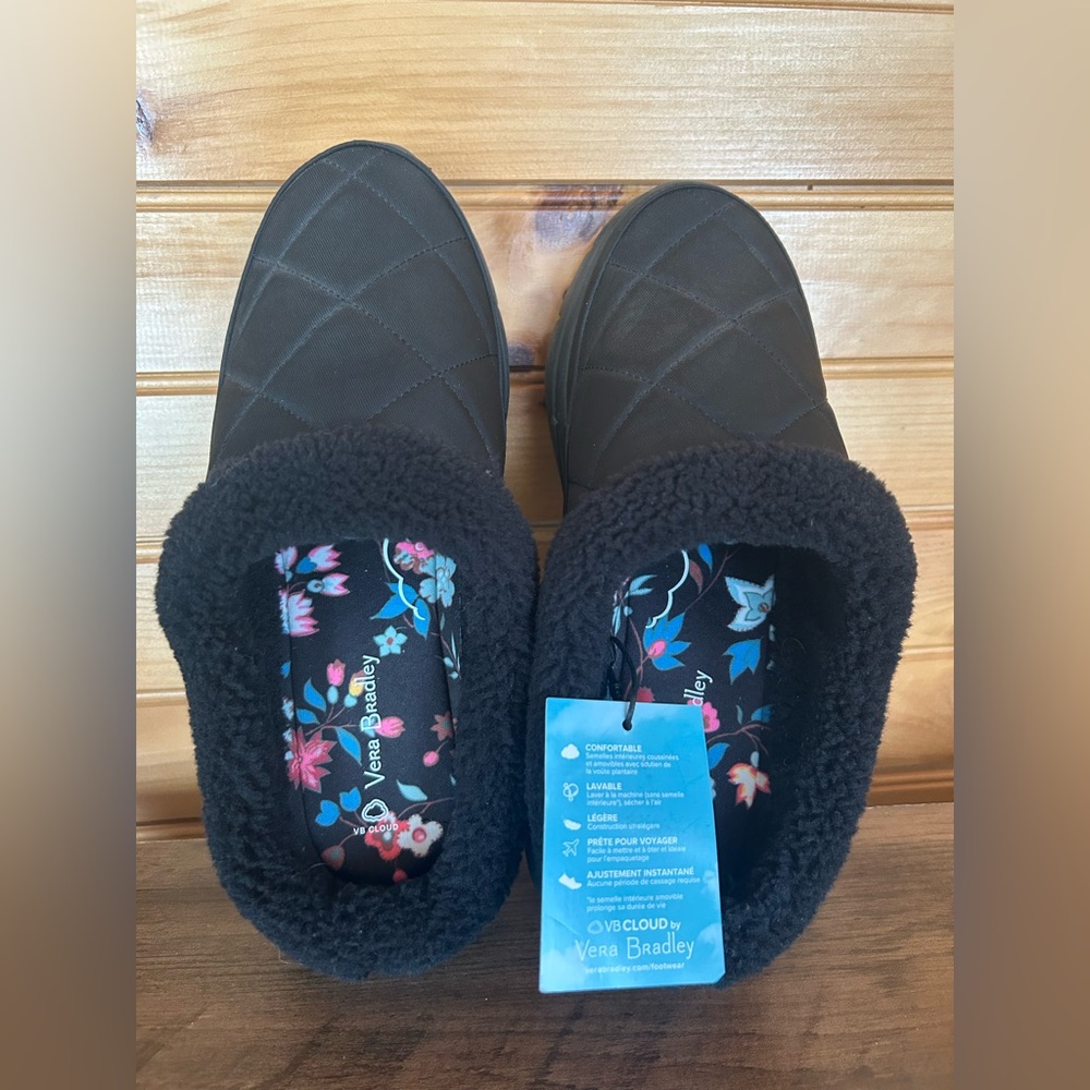 Vera Bradley VB Cloud Quilted Slip On Mule-Clog - Size 7